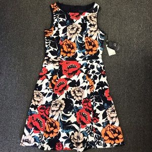 CLOSET CLOSING NEW Multi Floral Fit & Flare Dress